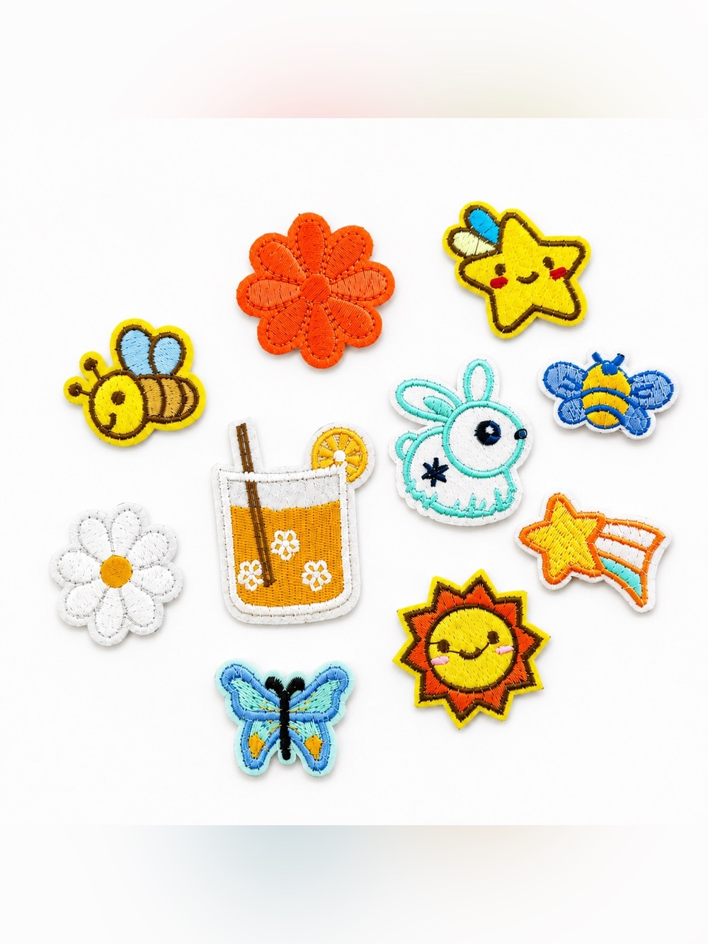 Sunny Vibes Iron On Patch Set